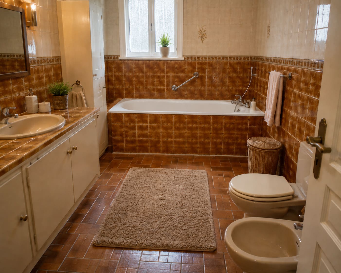 Baignoire avant la pose d'une porte étanche